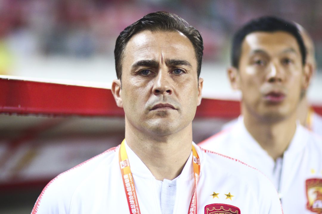 Fabio Cannavaro, como técnico del Guangzhou Fabio Cannavaro, como técnico del Guangzhou