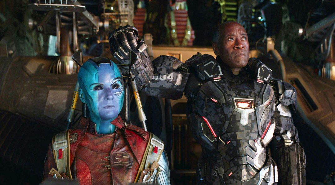 Nébula y Máquina de Guerra en Endgame. Nébula y Máquina de Guerra en Endgame.