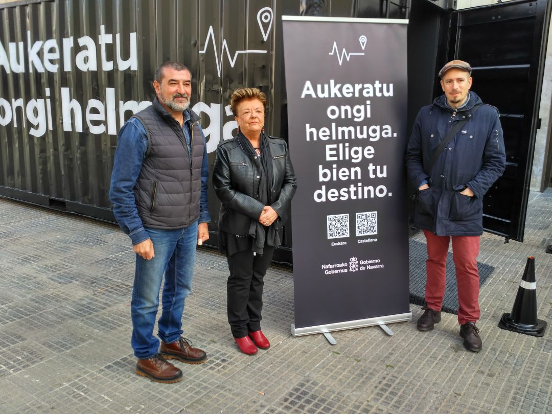 La consejera de Interior, junto a los responsables de Seguridad, en la presentación de la campaña. La consejera de Interior, junto a los responsables de Seguridad, en la presentación de la campaña.