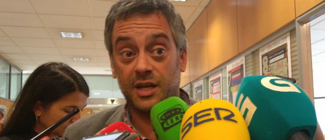 Xulio Ferreiro en declaraciones a la prensa Xulio Ferreiro en declaraciones a la prensa