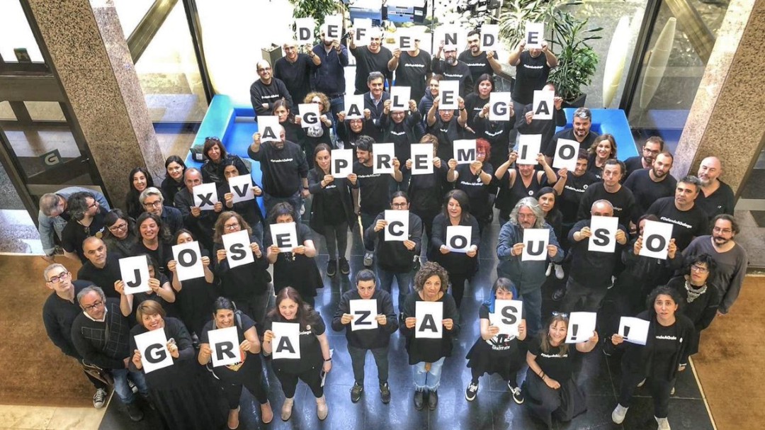 Defende A Galega recoge el Premio Couso en el Día de la libertad de prensa
