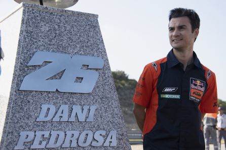 Dani Pedrosa, en la inauguración de la curva que lleva su nombre Dani Pedrosa, en la inauguración de la curva que lleva su nombre