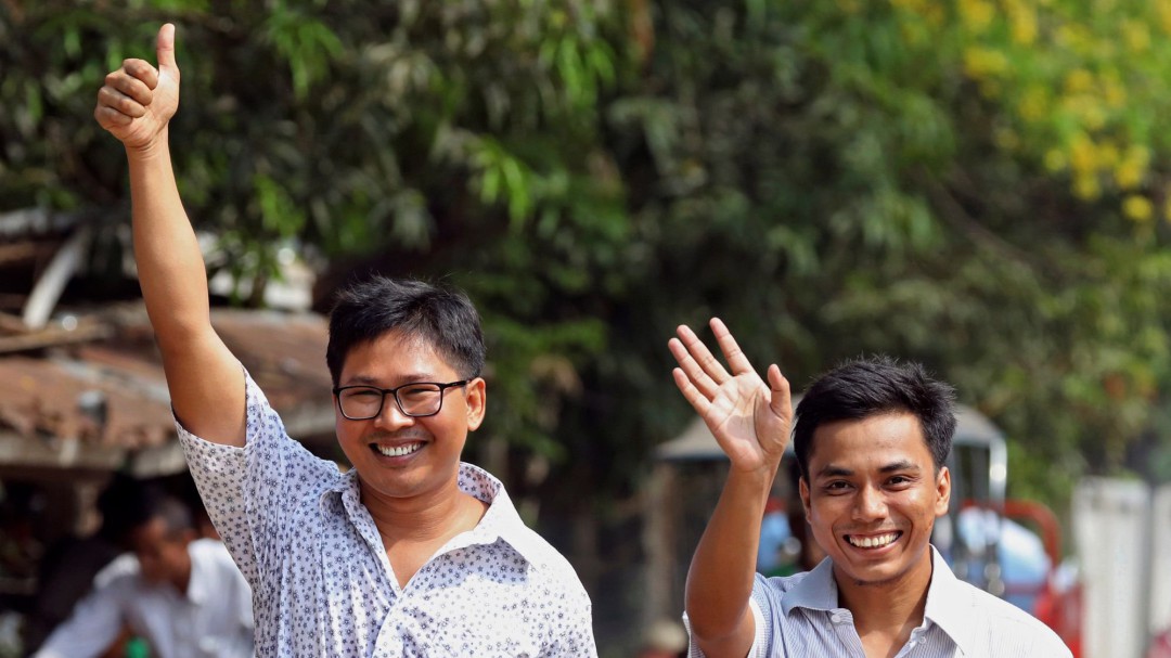 Myanmar libera a los dos periodistas detenidos tras investigar las matanzas de rohingyas