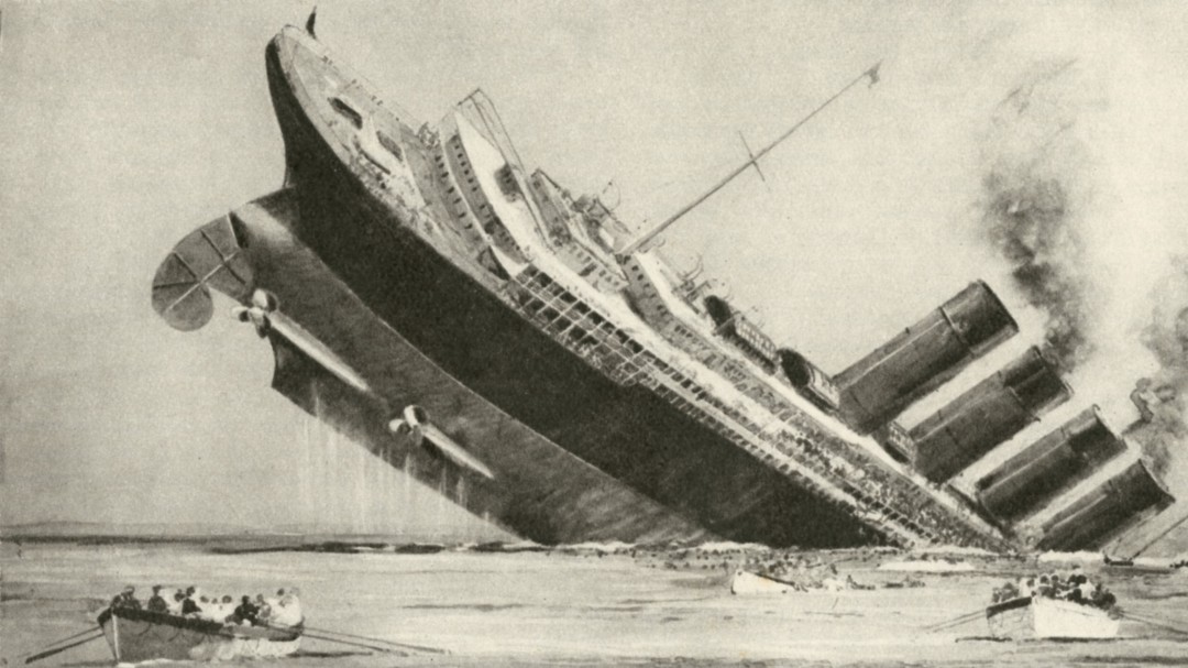 El hundimiento del Lusitania