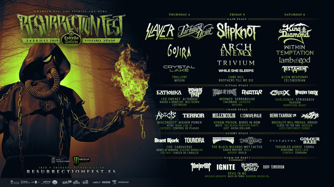 Entre noventa y cien mil espectadores para el Resurrection Fest de este año