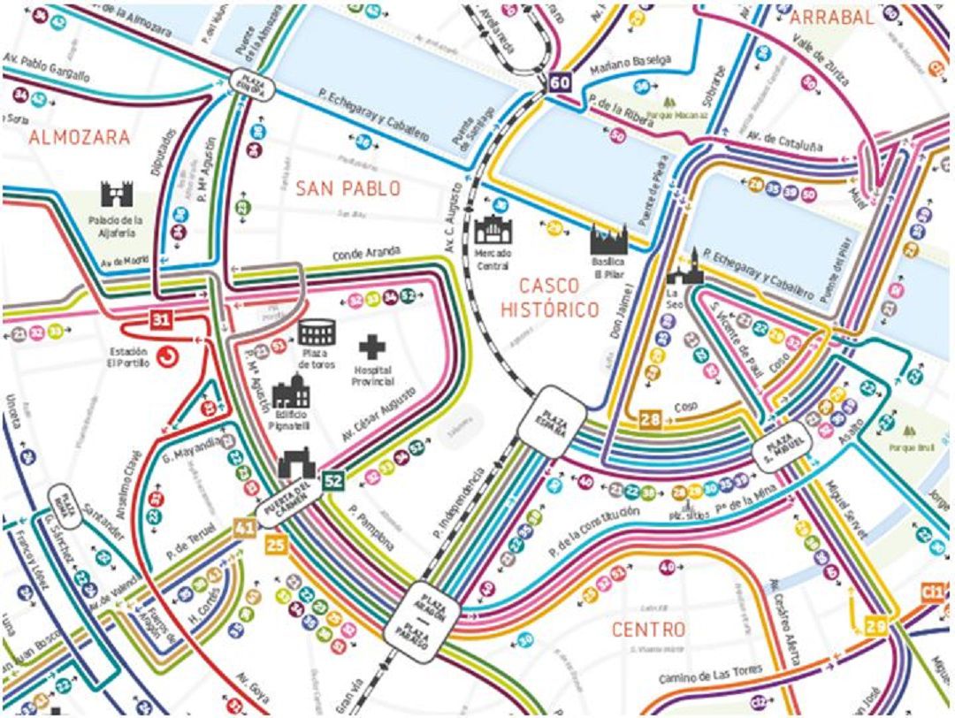 Nuevo plano de buses que podrá verse en las marquesinas Nuevo plano de buses que podrá verse en las marquesinas