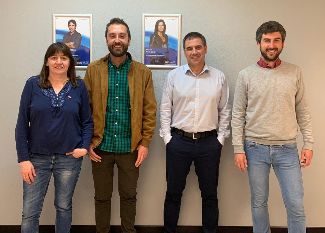 De izquierda a derecha: Isabel Fernández (Elkarrekin Podemos), Gorka Errasti (EH Bildu), Miguel de los Toyos (PSE-EE) y Josu Mendicute (EAJ-PNV) De izquierda a derecha: Isabel Fernández (Elkarrekin Podemos), Gorka Errasti (EH Bildu), Miguel de los Toyos (PSE-EE) y Josu Mendicute (EAJ-PNV)