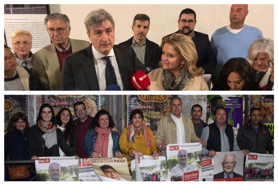 PP Y PSOE de Tarancón ponen en marcha su campaña electoral con la pegada de carteles PP Y PSOE de Tarancón ponen en marcha su campaña electoral con la pegada de carteles