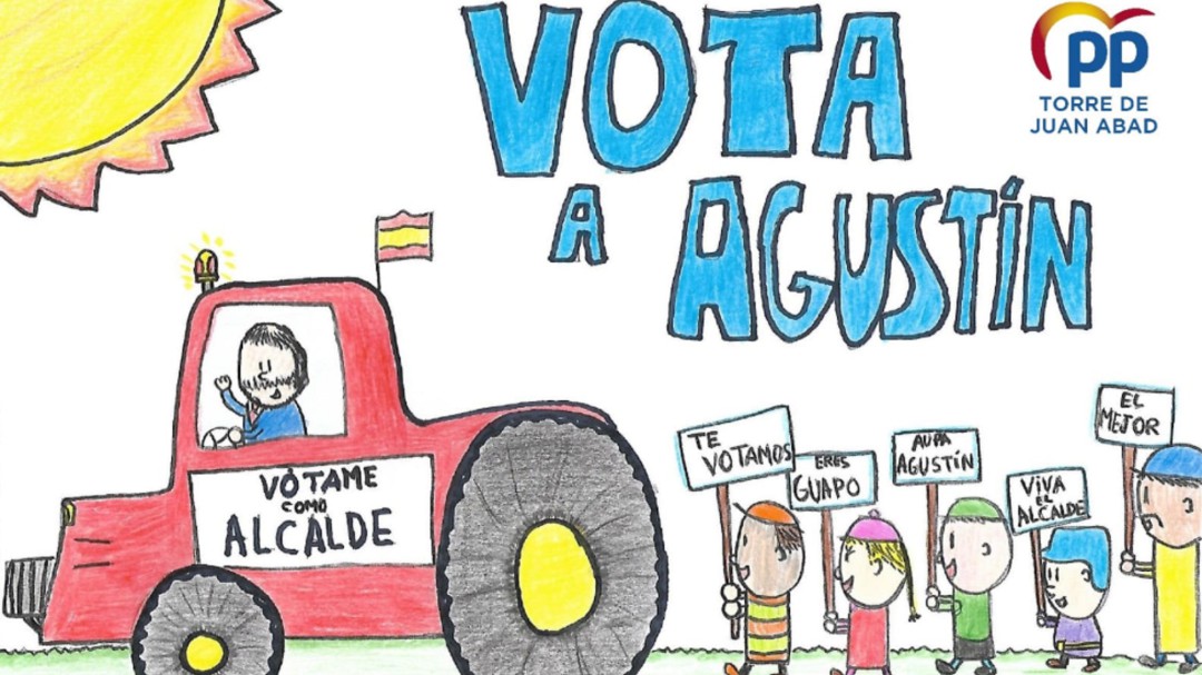 Un joven autista diseña el cartel de su padre