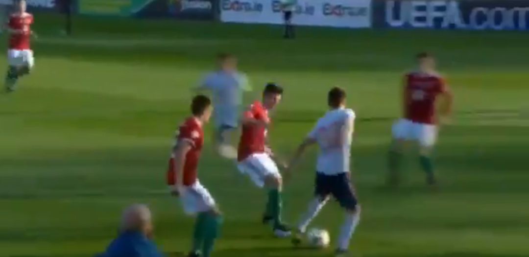 Robert Navarro en el europeo sub-17. Robert Navarro en el europeo sub-17.