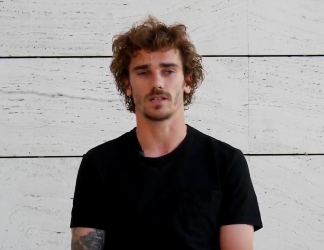 Antoine Griezmann durante el vídeo de su despedida Antoine Griezmann durante el vídeo de su despedida