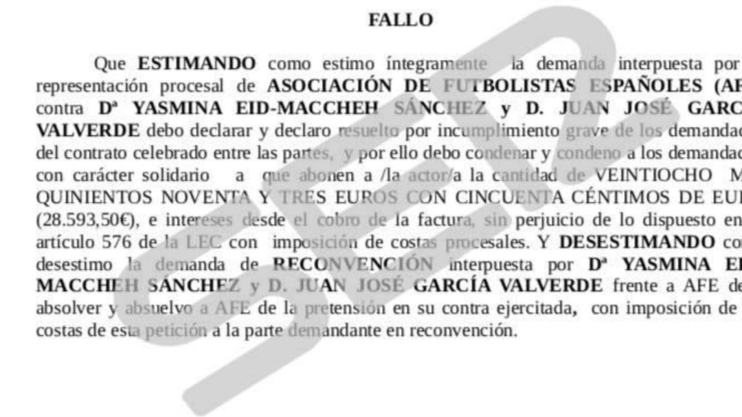La arquitecta que denunció a Rubiales pierde un juicio con la AFE
