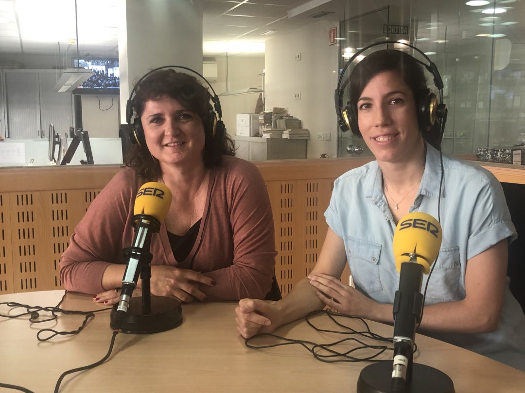 Rosa Álvarez i Gemma Clemene a l'estudi 1 Rosa Álvarez i Gemma Clemene a l'estudi 1