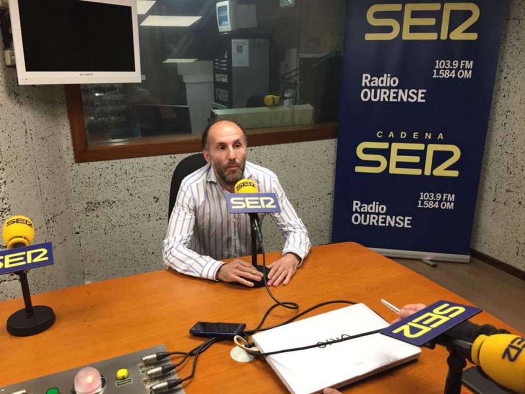 El candidato de Democracia Ourensana, Gonzalo Pérez Jácome, en Hoy por Hoy Ourense El candidato de Democracia Ourensana, Gonzalo Pérez Jácome, en Hoy por Hoy Ourense
