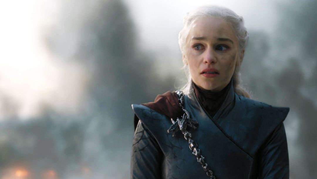 Daenerys Targaryen durante el último capítulo. Daenerys Targaryen durante el último capítulo.