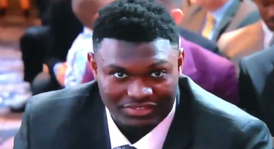 Zion Williamson, tras enterarse que los Pelicans ganaron el draft Zion Williamson, tras enterarse que los Pelicans ganaron el draft