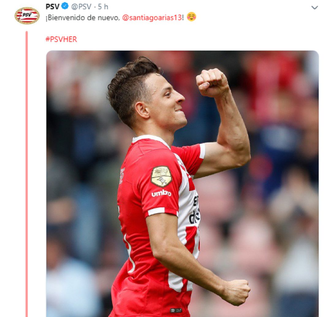 La cuenta de Twitter del PSV ha querido bromear con el Atlético. La cuenta de Twitter del PSV ha querido bromear con el Atlético.