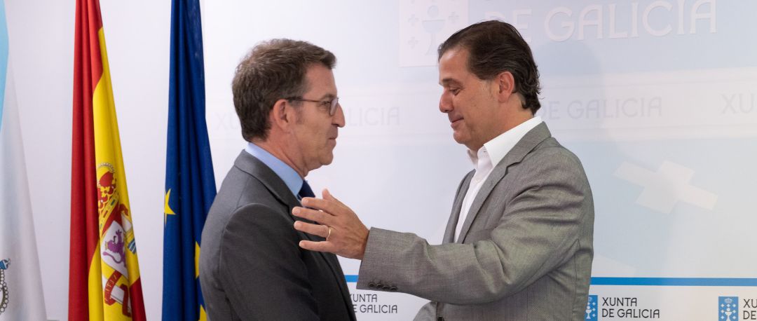 Alberto Núñez Feijóo e Ignacio Rivera Alberto Núñez Feijóo e Ignacio Rivera