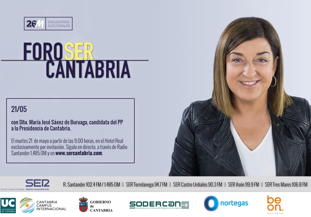 DIRECTO | María José Sáenz de Buruaga, en Foro SER Cantabria
