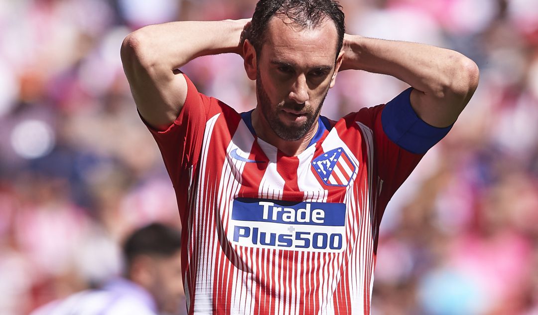 Diego Godín, en uno de sus últimos partidos con el Atlético de Madrid. Diego Godín, en uno de sus últimos partidos con el Atlético de Madrid.