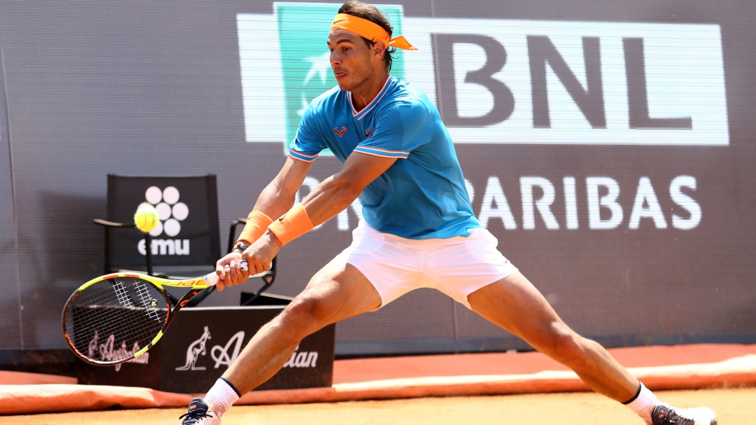 Incansable Rafa Nadal en Roma