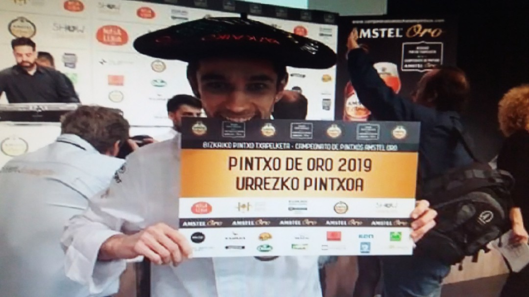 Andoni Pérez, del 'Mojito Club Kiska', gana el Concurso de Pintxos de Bizkaia