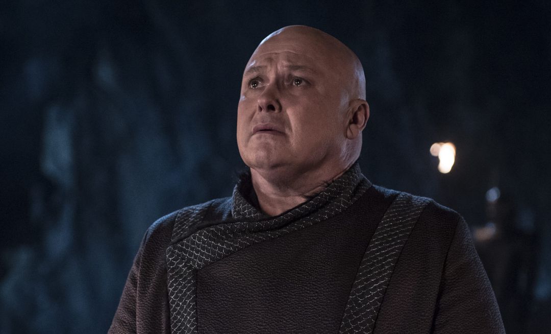 Lord Varys durante el último episodio. Lord Varys durante el último episodio.