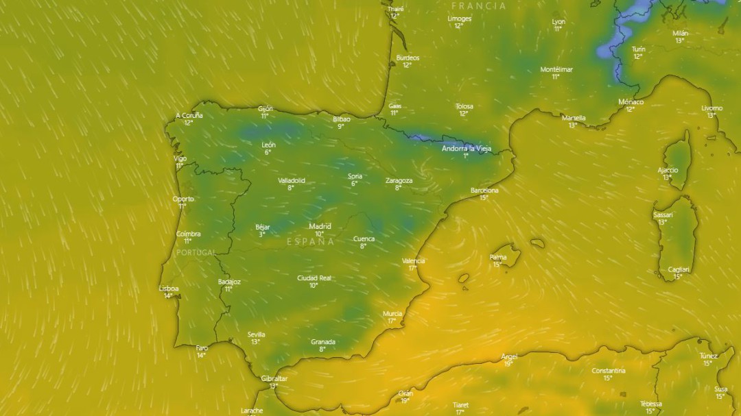 Frío, lluvia y viento en el último coletazo del invierno