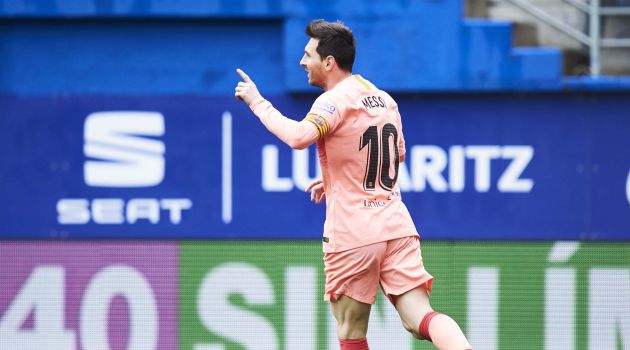 Messi, durante su partido contra el Eibar Messi, durante su partido contra el Eibar
