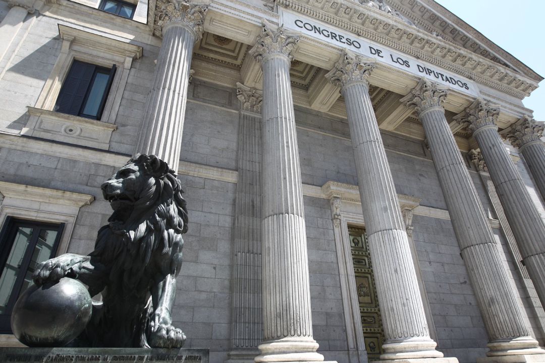 La fachada del Congreso de los Diputados La fachada del Congreso de los Diputados