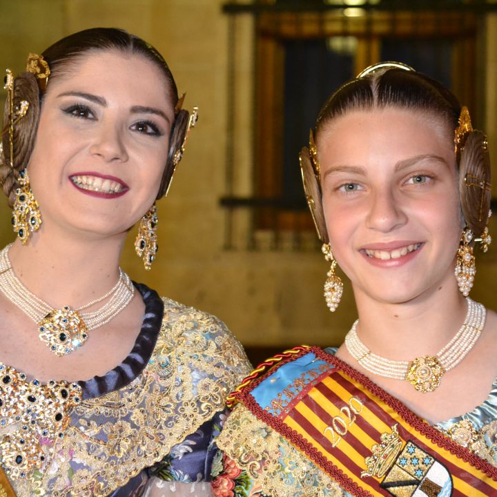 Safir Malonda y Martina Gimeno, Falleras Mayores de Dénia 2019-2020