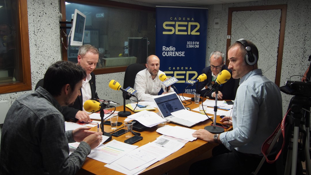 La tensión electoral marca el debate a cuatro en Radio Ourense