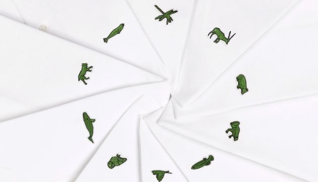 Las diez especies que aparecerán próximamente en los polos de Lacoste. Las diez especies que aparecerán próximamente en los polos de Lacoste.