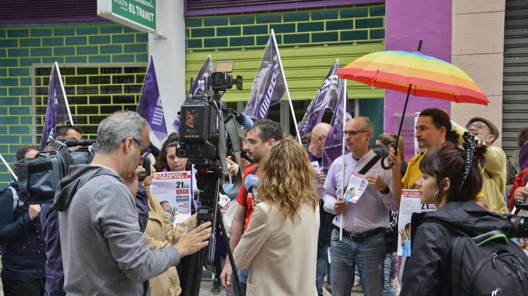 Escaso seguimiento en la huelga de escuelas infantiles en la Comunitat Valenciana