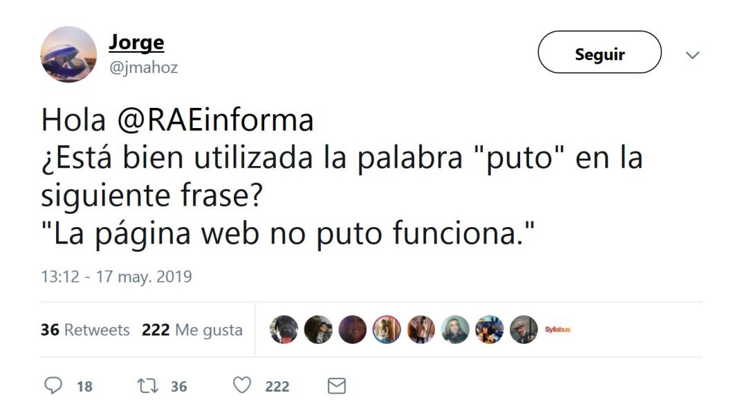 Una duda putobién resuelta. Una duda putobién resuelta.