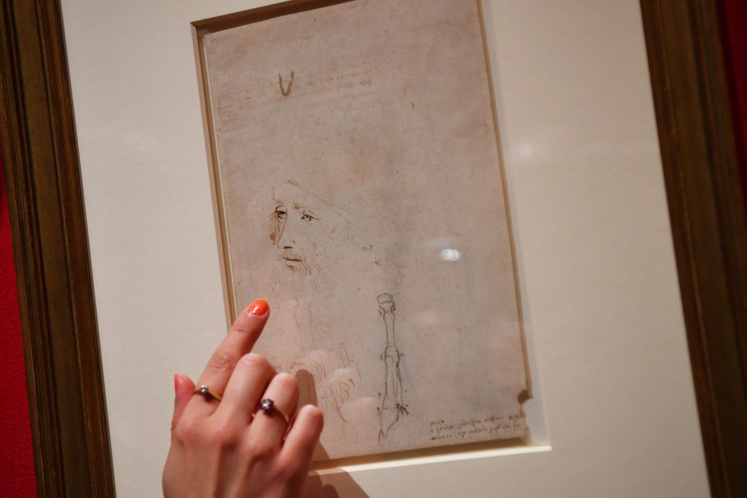 En un museo de Londres se expone este autoretrato de Leonardo da Vinci. En un museo de Londres se expone este autoretrato de Leonardo da Vinci.