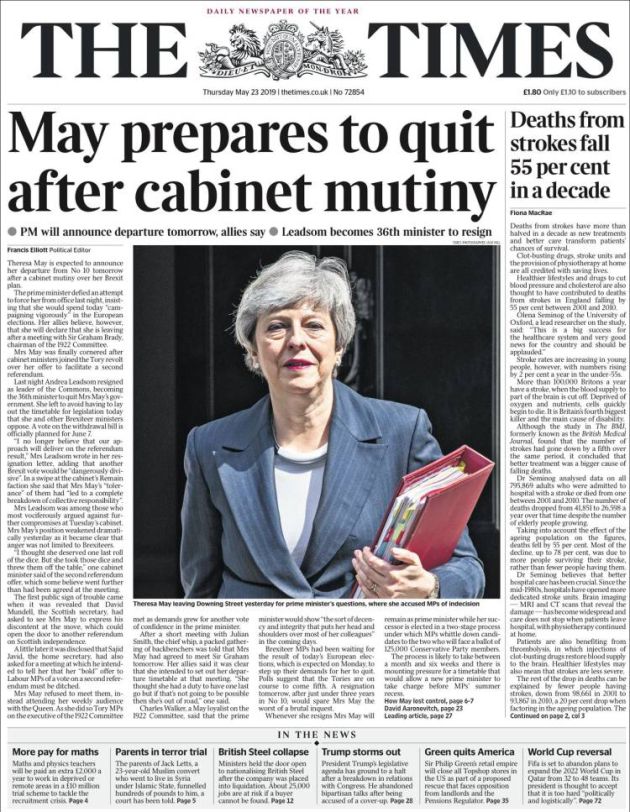 Portada del periódico. Portada del periódico.