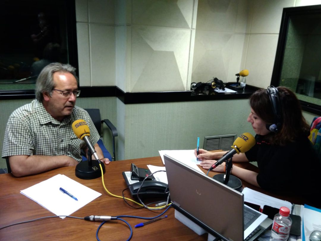 Francisco Guarido durante la entrevista con Marichu García Francisco Guarido durante la entrevista con Marichu García