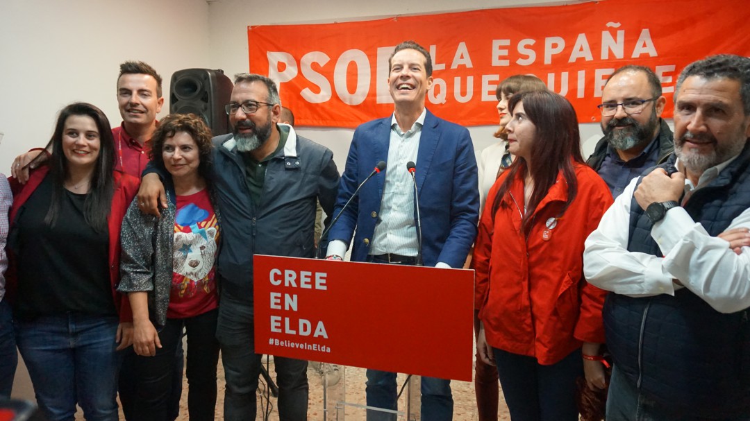 El PSOE recupera la mayoría absoluta en Elda