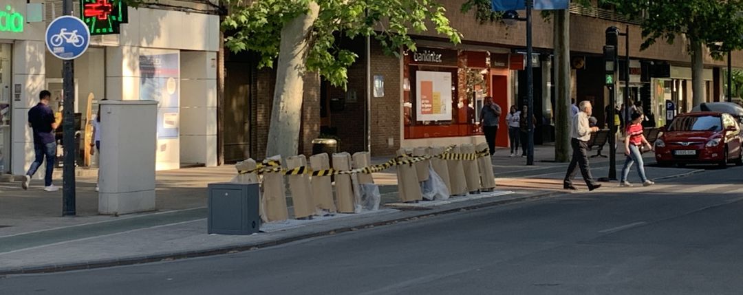 Una de la estaciones que OHL y La BIci montaron hace semanas Una de la estaciones que OHL y La BIci montaron hace semanas