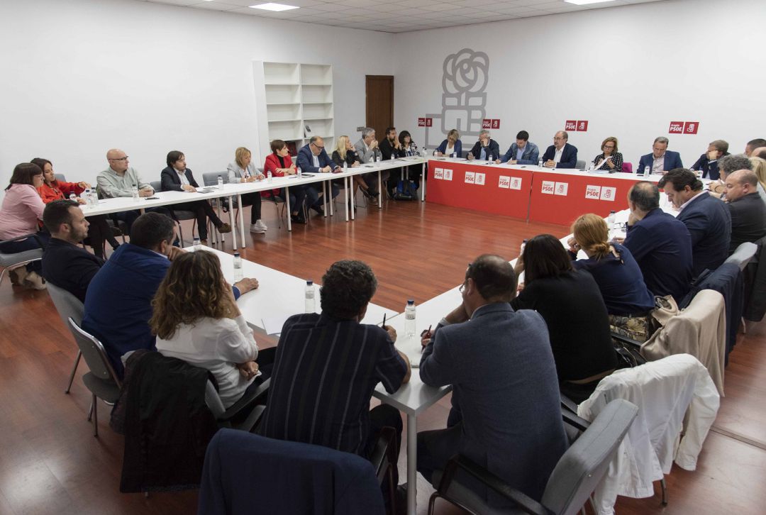 Reunión de la Ejecutiva del PSOE Aragón Reunión de la Ejecutiva del PSOE Aragón