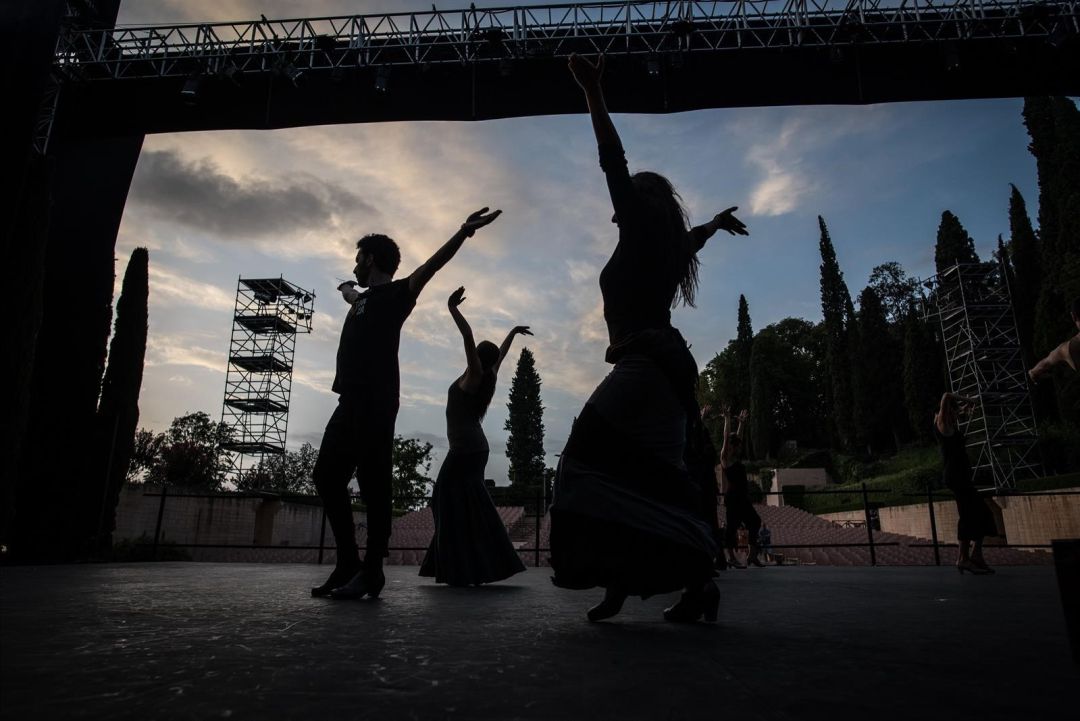 Ensayos en el teatro del Generalife Ensayos en el teatro del Generalife