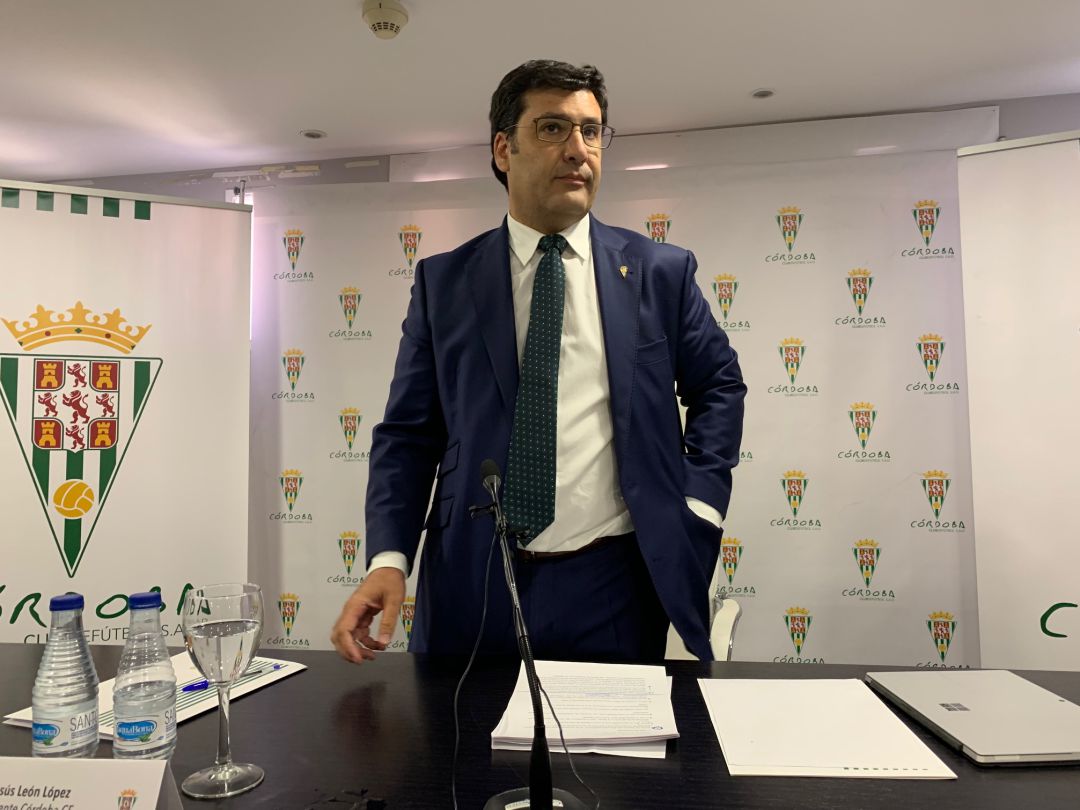 Jesús León, presidente del Córdoba Jesús León, presidente del Córdoba