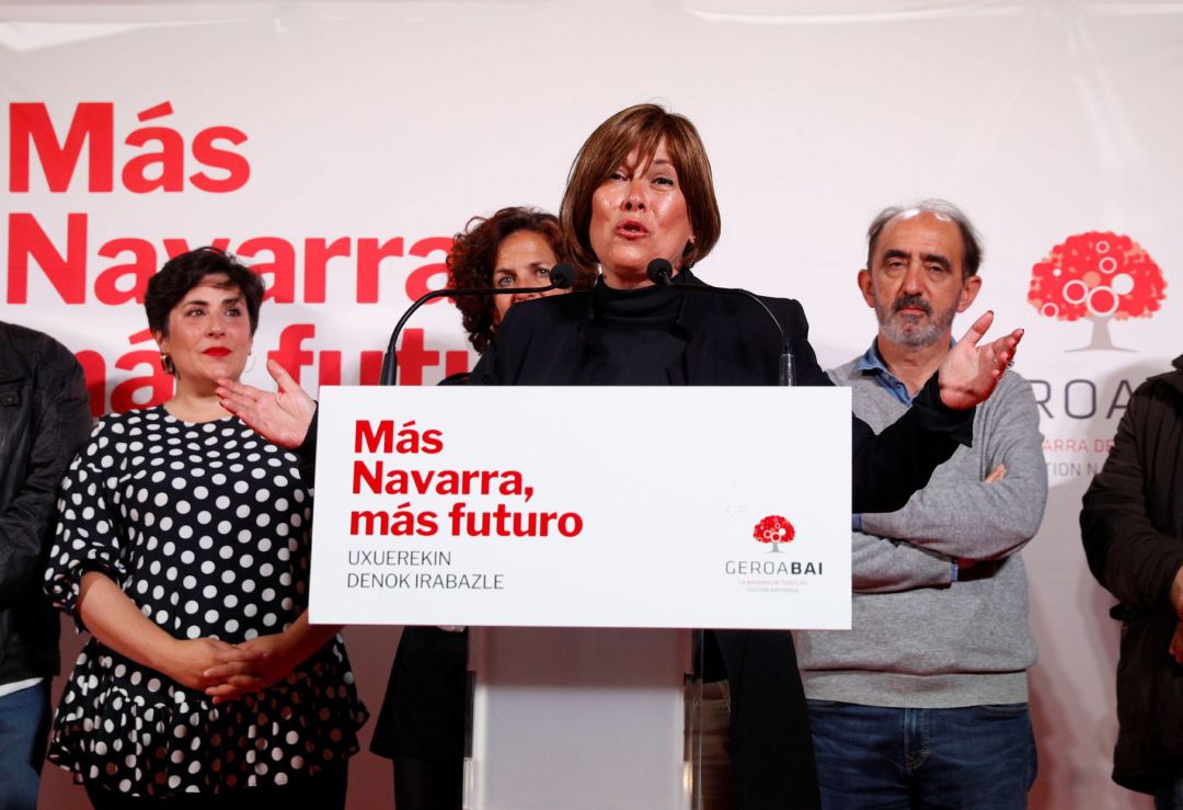 Barkos afirma que Geroa Bai aspira a formar parte de un Gobierno de coalición pero ella no estará en él Barkos afirma que Geroa Bai aspira a formar parte de un Gobierno de coalición pero ella no estará en él