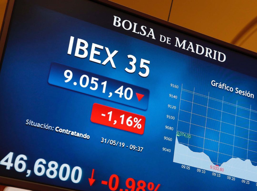 Números rojos en las bolsas españolas. Números rojos en las bolsas españolas.