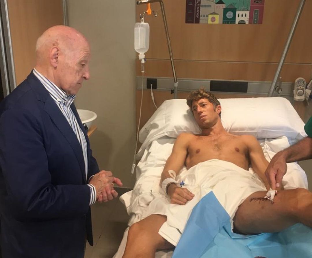 Manuel Escribano fue visitado por el doctor Máximo García Padrós Manuel Escribano fue visitado por el doctor Máximo García Padrós
