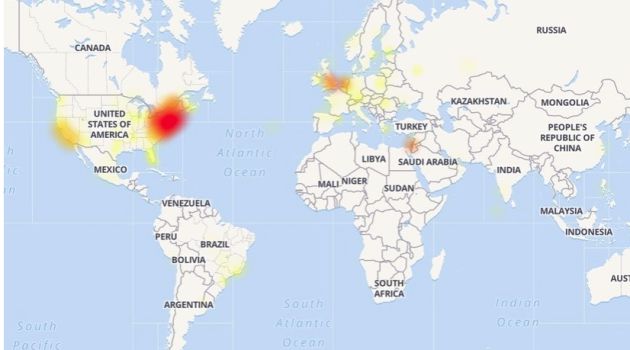 El fallo afectó principalmente a Europa y Estados Unidos. El fallo afectó principalmente a Europa y Estados Unidos.