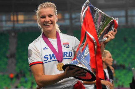 Hegerberg, tras ganar la Champìons contra el Barça Hegerberg, tras ganar la Champìons contra el Barça