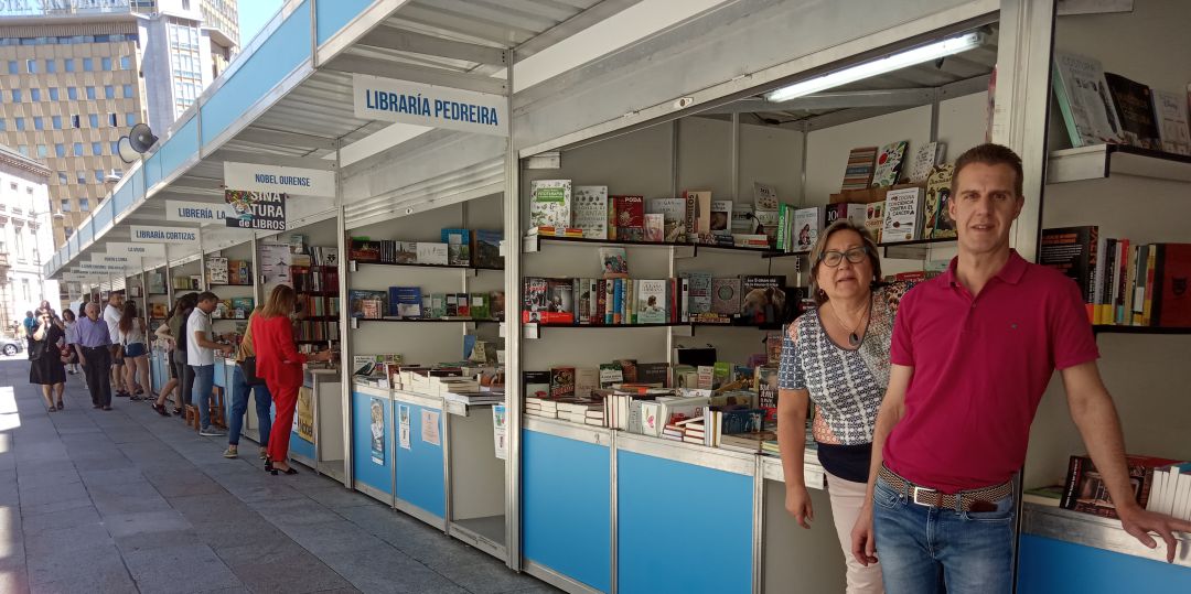 Pilar Rodríguez y José Manuel García en la Feira do Libro 2019 Pilar Rodríguez y José Manuel García en la Feira do Libro 2019