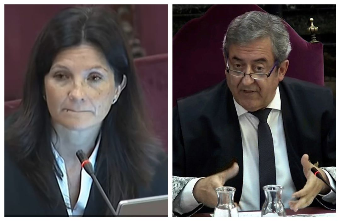 Rosa Seoane y Javier Zaragoza durante el juicio Rosa Seoane y Javier Zaragoza durante el juicio